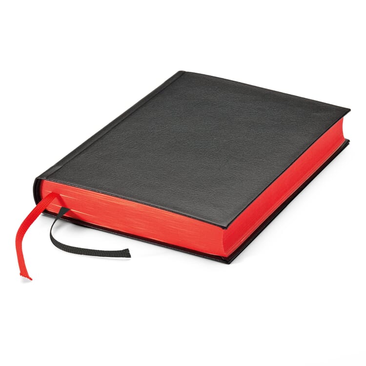 Carnet de notes papier fin, Coupe rouge