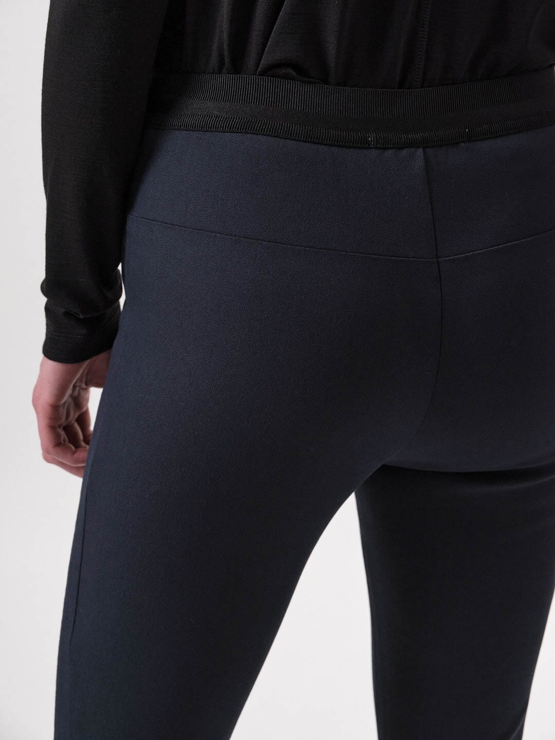 women's navy skinny fit trousers