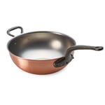 Pentola pesante in rame per risotti/wok