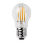 LED-kuglelampe med glødetråd E27 E 27 4,5 W Klar