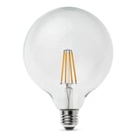 LED Filament Light Bulb Globe Shape Ø 125 mm E27 Screw Cap 7 W Clear