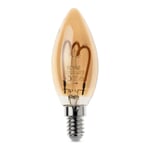 LED-Zier-Filamentlampe Kerze E14 3,5 W