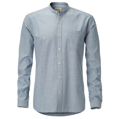 Stand-up collar shirt, Blue-Nature | Manufactum Stand-up collar shirt, Blue-Nature | Manufactum