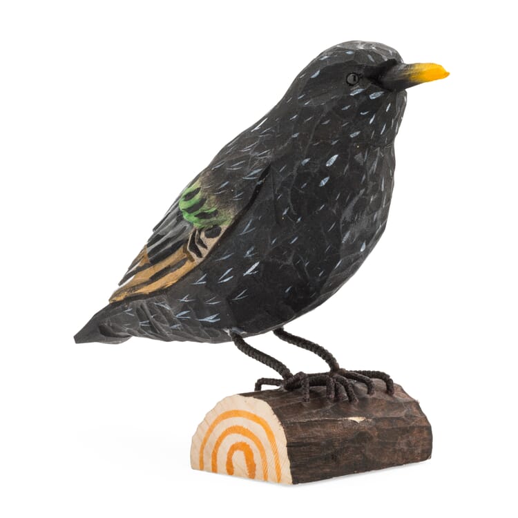 Starling Hand-Carved from Lime Wood