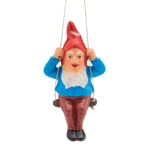 Garden gnome with swing