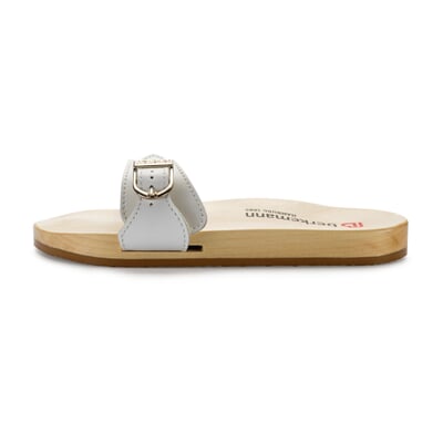 Sandale en bois, Blanc Manufactum