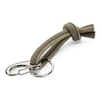 Keychain deerskin chamois Gray-Green