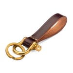 Key Ring Made of Brass and Cordovan Leather by Timeless