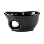 Shaving bowl porcelain Black