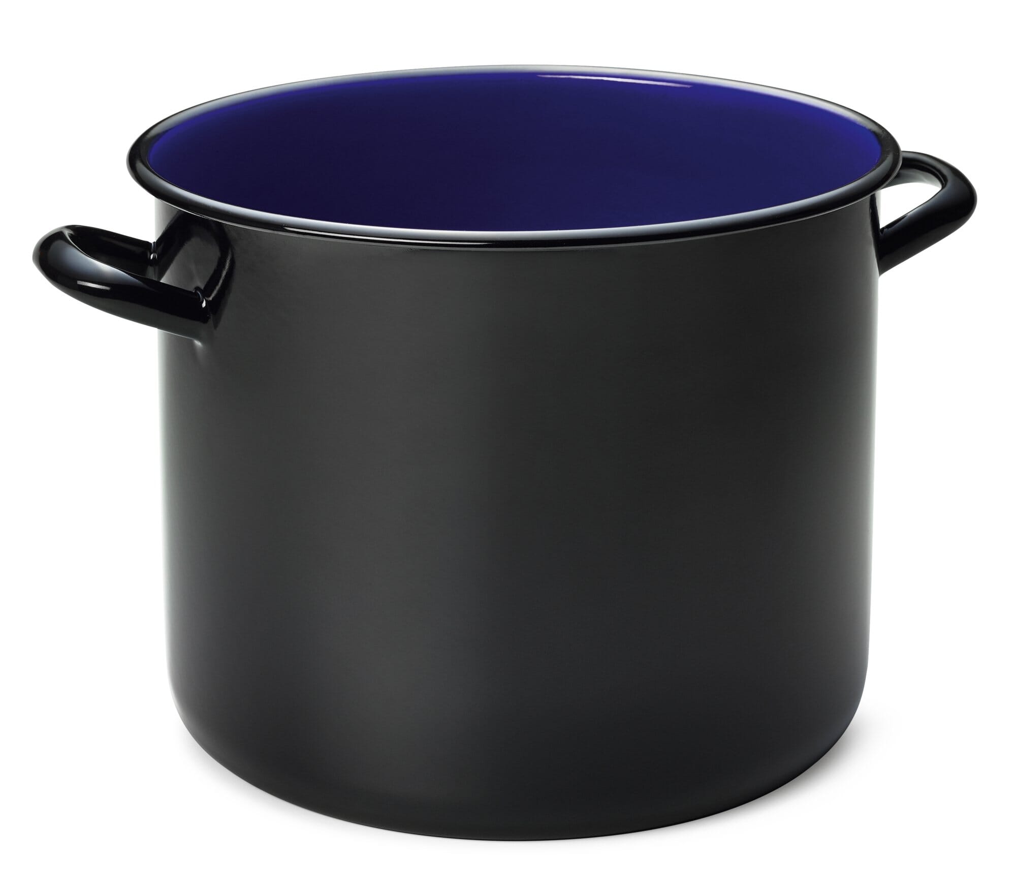 Riess Email Enamel Large Saucepan Pot With Glass Lid 24cm Induction 6,0L 