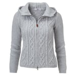 Cardigan à capuche pour femmes Gris