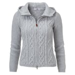 Vest met kap voor dames Grijs