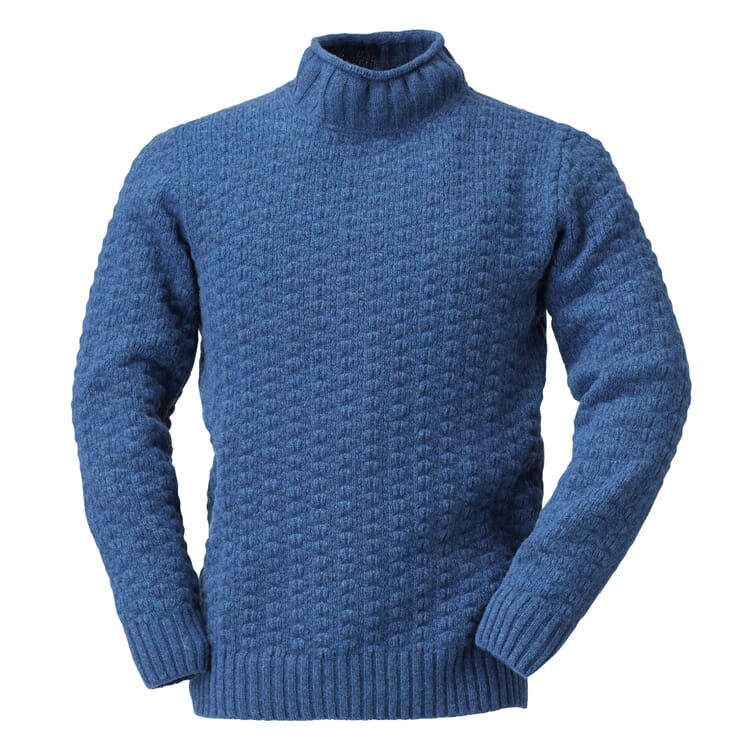 Men's Merino Wool Jumper, Blue