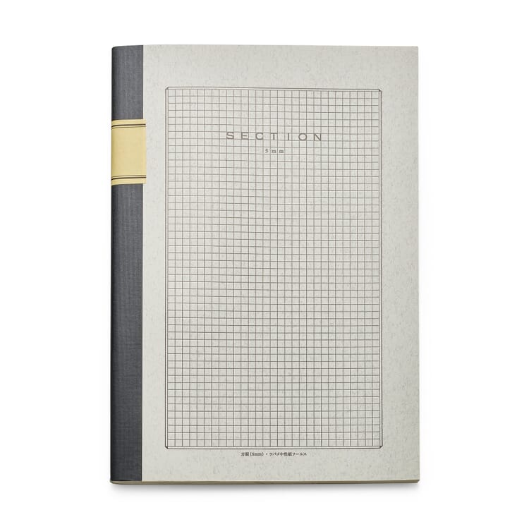 Japans notitieboek A40 80 pagina's, Geruit