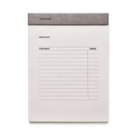 Tischblock Checkliste