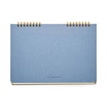Cuaderno encuadernado en espiral formato apaisado Liso