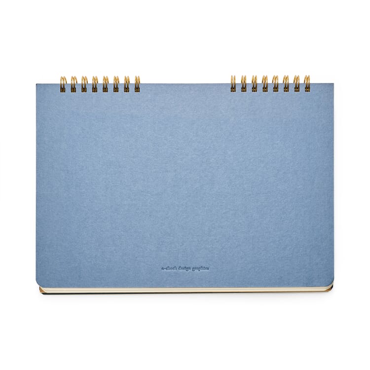 Notebook spiraalbinding liggend formaat, Blanco