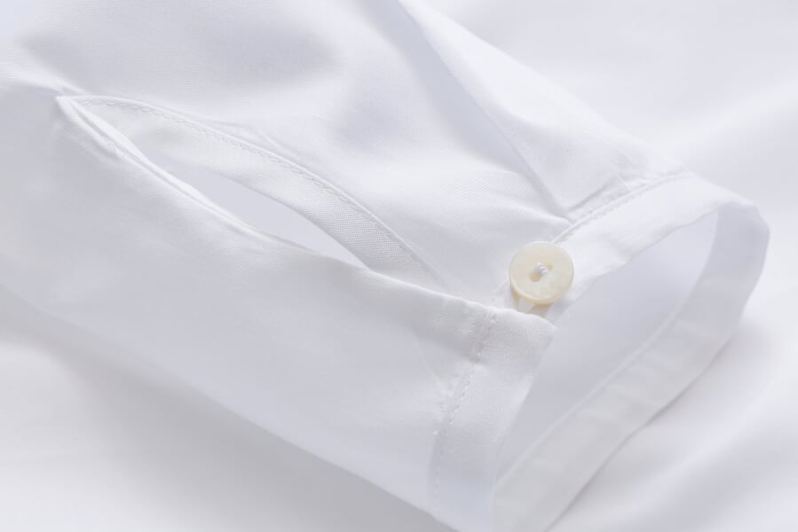 Dames blouse katoen Wit, close-up