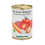 Sauce bolognaise bio à la viande de bœuf de pâturage Angus