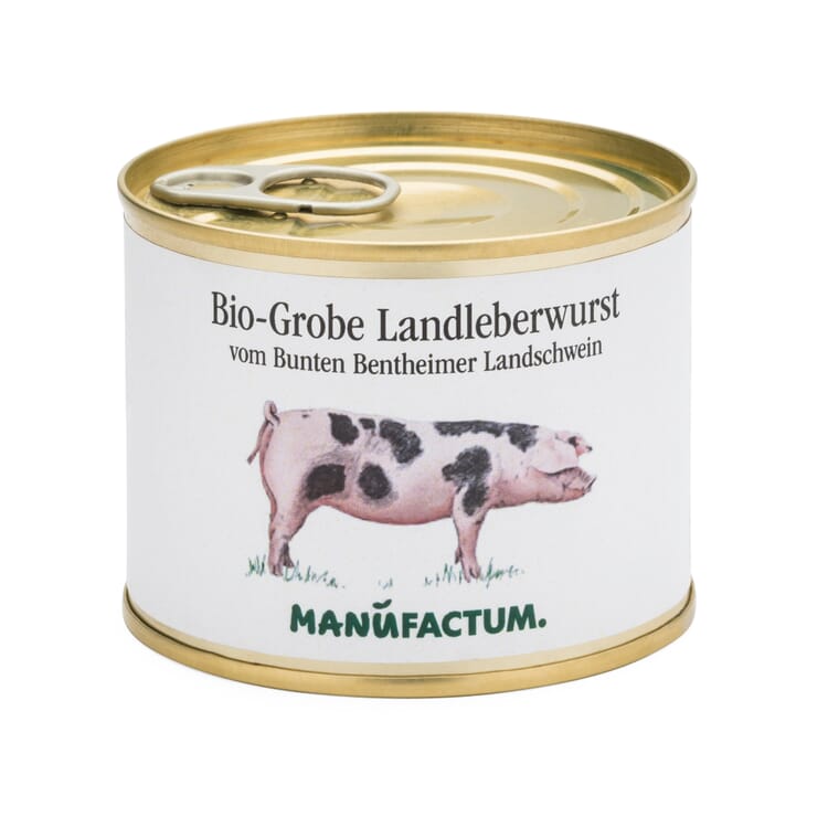 Saucisson de foie grossier de porc bentheimer bio