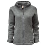 Damesjas Merino Fleece Grijsachtig melange