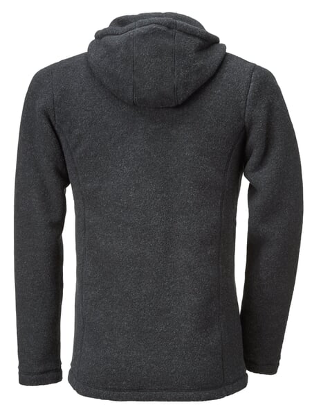 Herrenjacke Merinofleece Schwarzmelange