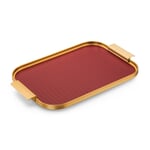 Tray aluminum Wine red