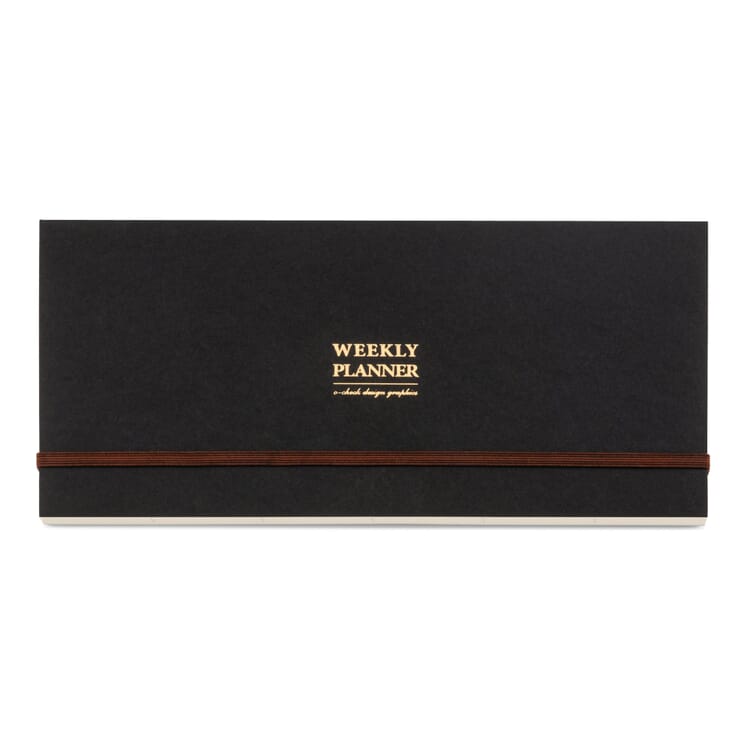 Ugeplanlægger i liggende format, Sort