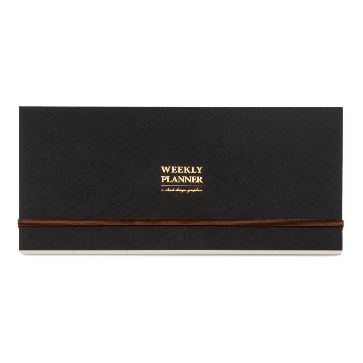 Weekly planner landscape, Black | Manufactum