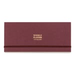 Agenda settimanale in formato orizzontale Rosso