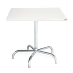 Table Säntis, square RAL 9016 Traffic white