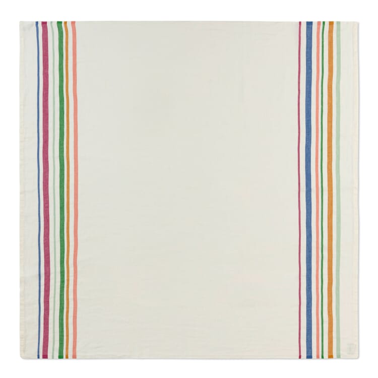 Tovaglia a righe colorate, 150 × 150 cm
