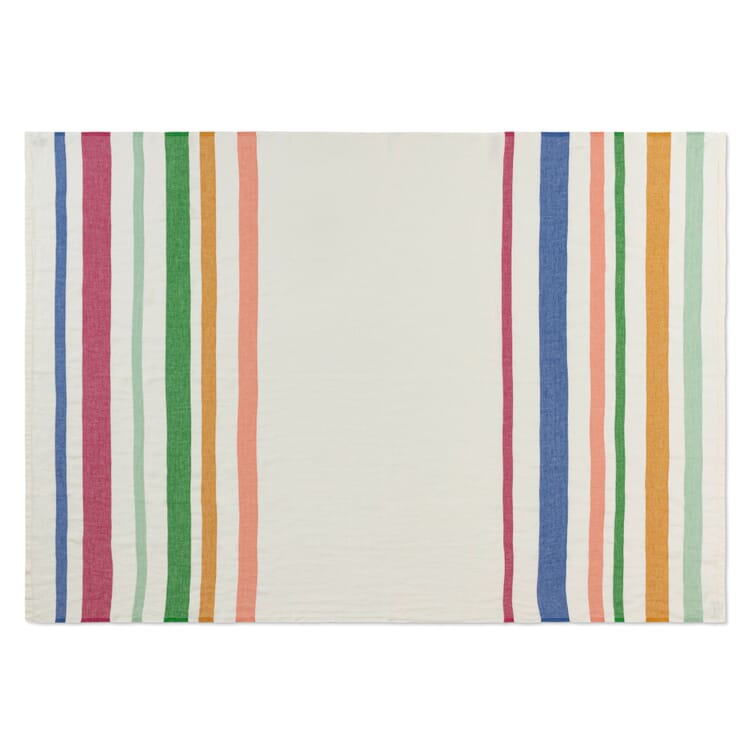 Table cloth colored striped, 150 × 200 cm