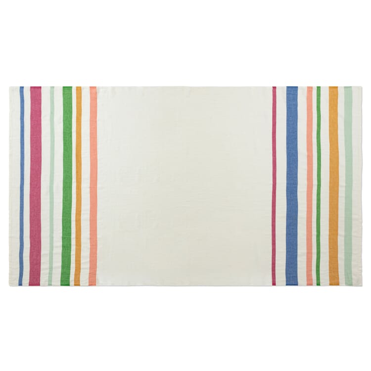 Tovaglia a righe colorate, 150 × 260 cm