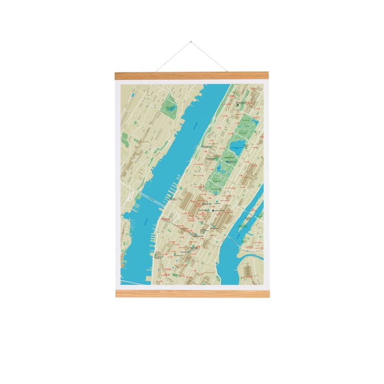 Baguette à tableaux en chêne magnétique, largeur 42 cm