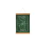 Magnetic Picture Rail Made of Oak Wood Width 21 cm