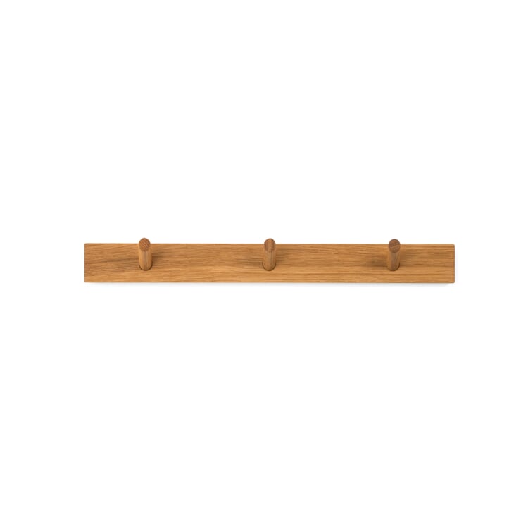 Coat Hook Bar Made of Oak Wood, 3 Hooks | Manufactum