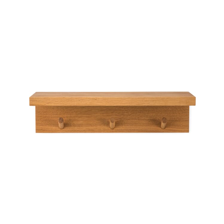 Oak Wood Console with Hook Bar