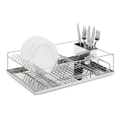Stainless Steel Utensils Dish Organizer Plate Cutlery & Jar Holder