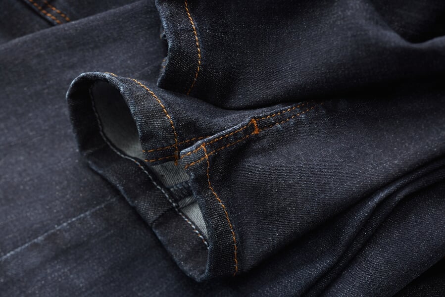 Damenjeans Dunkelblau, Detailsicht