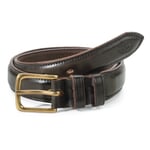 McRostie Saddle-Stitched Belt Brown