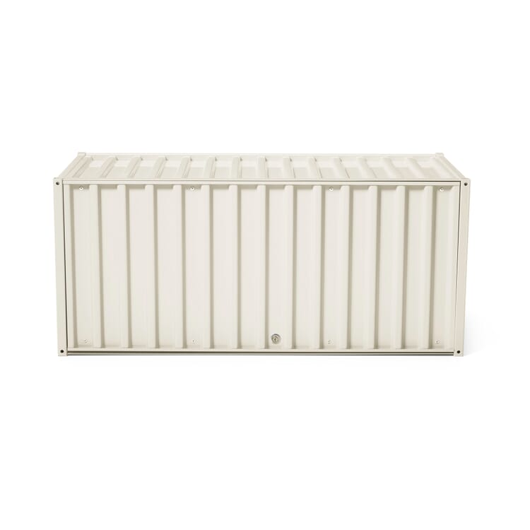 Container DS, met slot, RAL 1013 Parelwit