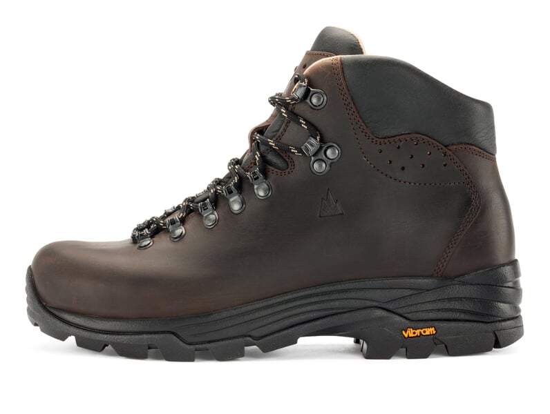 Cow Leather Hiking Shoe Dark brown