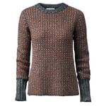 Ladies sweater Gray-Rust