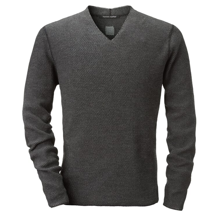 Men's knitted sweater, Grey