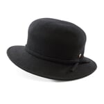 Women’s Bowler Hat Made of Wool Felt by Mayser Black