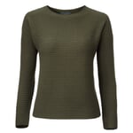 Seldom Damen-Rippenpullover Oliv