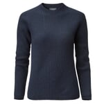 Ladies sweater patent knit Navy