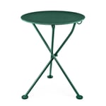 Folding Bistro Table Made of Steel Green