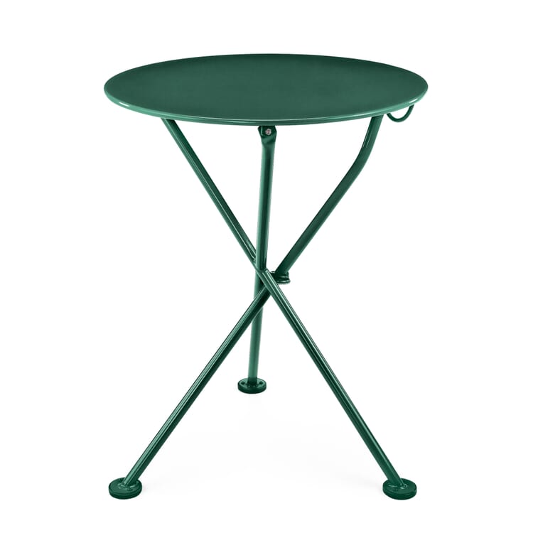 Folding Bistro Table Made of Steel, Dark green